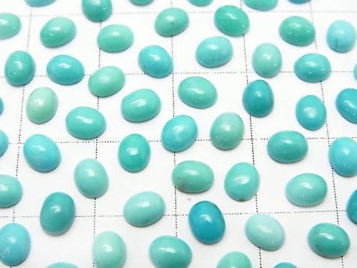 Arizona Kingman Turquoise AAA- Oval Cabochon 5x4mm 10pcs $14.99!