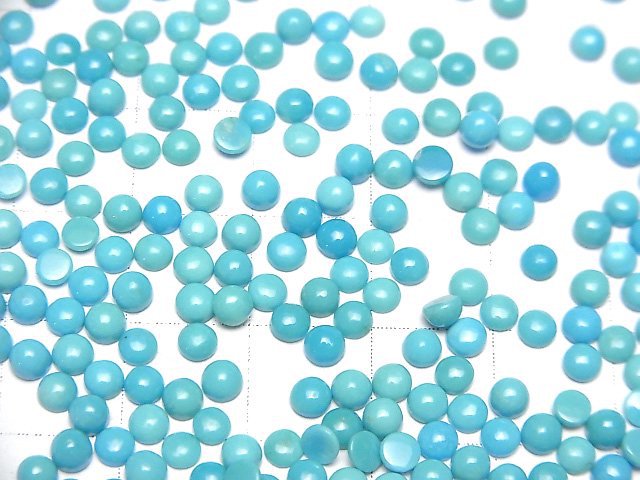 [Video]Arizona Kingman Turquoise AAA- Round Cabochon 3x3mm 10pcs