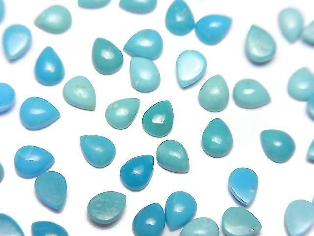 [Video] Arizona Kingman Turquoise AAA- Pear-shaped Cabochon 4x3mm 10pcs