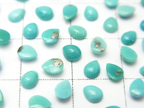 Arizona Kingman Turquoise AAA- Pear shape Cabochon 4x3mm 10pcs $6.79!