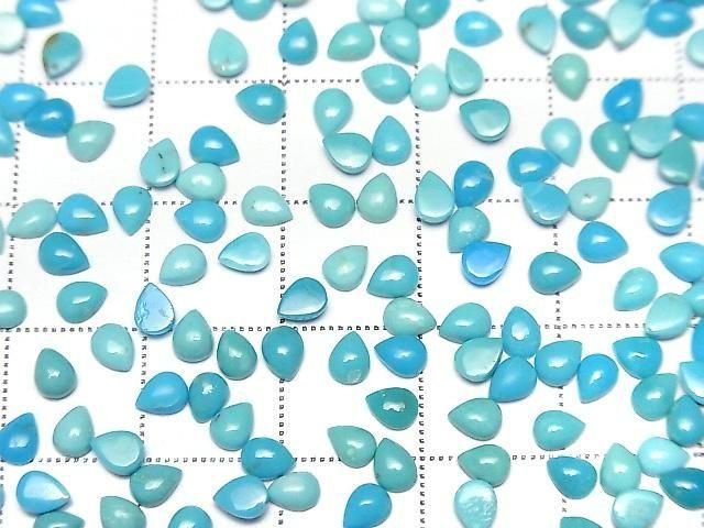 [Video] Arizona Kingman Turquoise AAA- Pear-shaped Cabochon 4x3mm 10pcs
