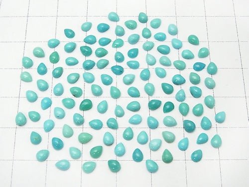 Arizona Kingman Turquoise AAA- Pear shape Cabochon 4x3mm 10pcs $6.79!