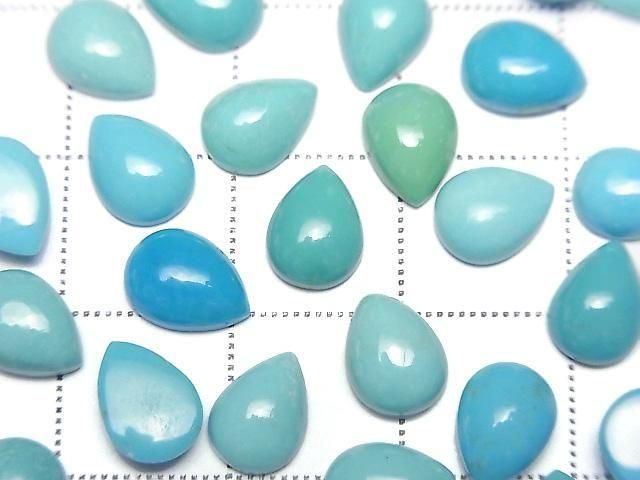 [Video] Arizona Kingman Turquoise AAA- Pear-shaped Cabochon 8x6mm 4pcs