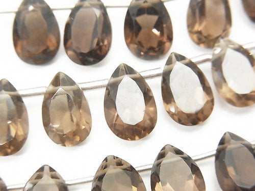 Pear Shape, Smoky Quartz Gemstone Beads