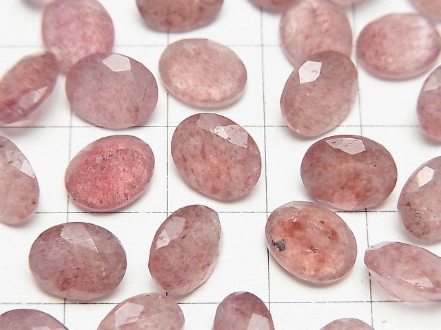 [Video]High Quality Pink Epidote AAA Loose stone Oval Faceted 10x8mm 5pcs