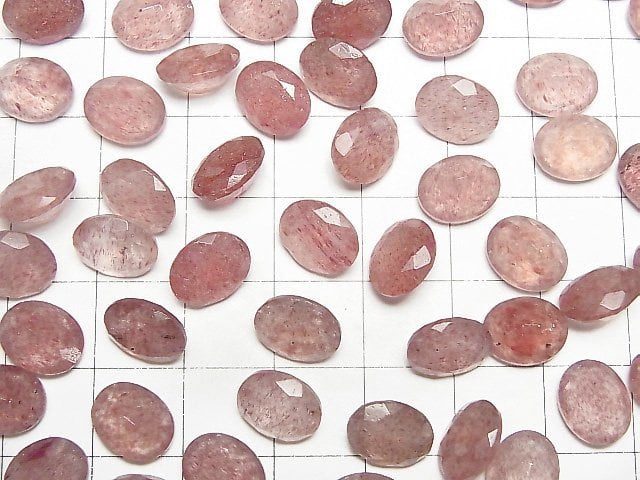 [Video]High Quality Pink Epidote AAA Loose stone Oval Faceted 10x8mm 5pcs