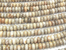 [Video] Fossil Coral  Rondelle 8x8x4mm half or 1strand beads (aprx.15inch/38cm)