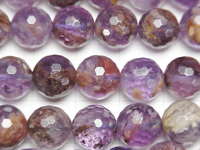 [Video] Garden Amethyst AAA- 128Faceted Round 10mm half or 1strand beads (aprx.15inch/37cm)