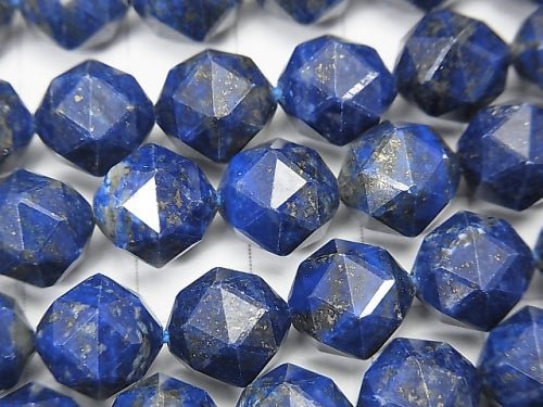 High Quality! Lapislazuli AA + Star Faceted Round 10mm half or 1strand beads (aprx.15inch / 37cm)