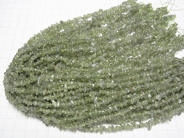 1strand $3.79! Green Apatite AA + Chips (Small Nugget) 1strand beads (aprx.15inch / 38cm)