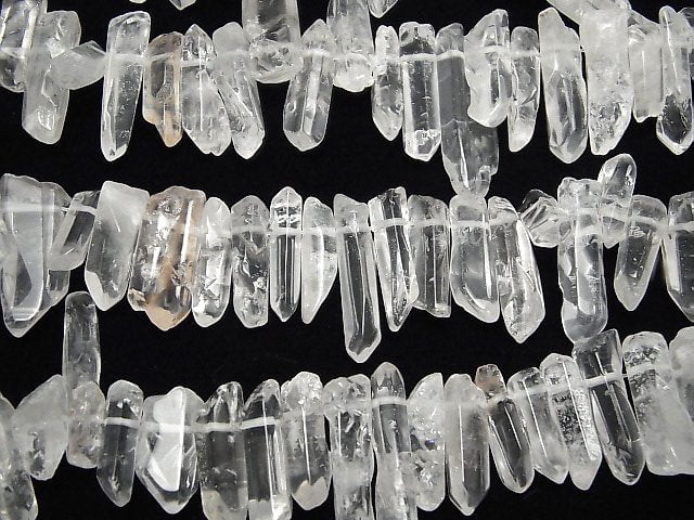 [Video] Crystal AA++ Natural Point Shape 1strand beads (aprx.15inch / 38cm)