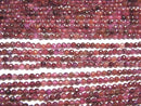 [Video] High Quality! Madagascar Ruby AA+ Faceted Round 2mm 1strand beads (aprx.15inch/36cm)