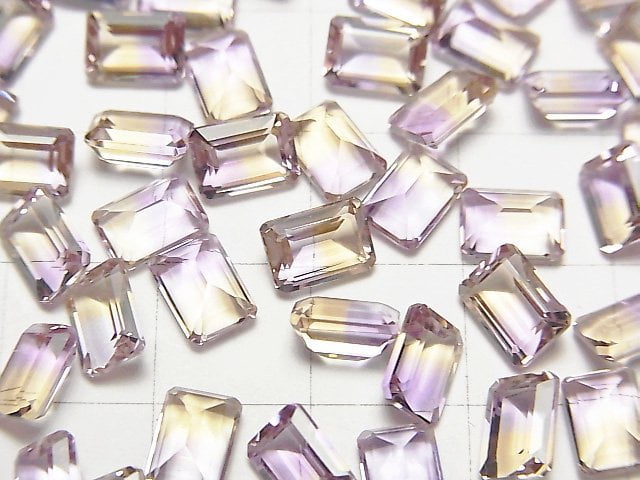 [Video] High Quality Ametrine AAA Loose stone Rectangle Faceted 7x5mm 3pcs