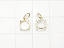 [Video][Japan][K10 Yellow Gold] Pendant Frame (Prong Setting) for Round Cabochon 6mm (1pc)