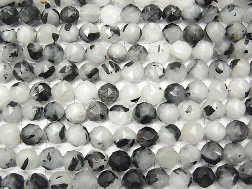 High quality! 1strand $9.79! Tourmaline Quartz AA Star Faceted Round 8mm 1strand beads (aprx.15inch / 36cm)