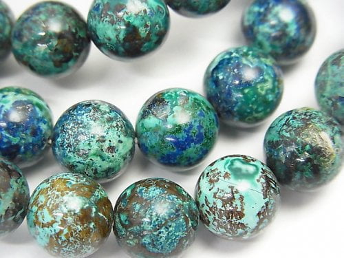 Accessories, Bracelet, Chrysocolla, Round Gemstone Beads