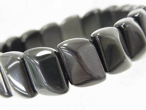 Accessories, Bracelet, Leaf, Obsidian Gemstone Beads