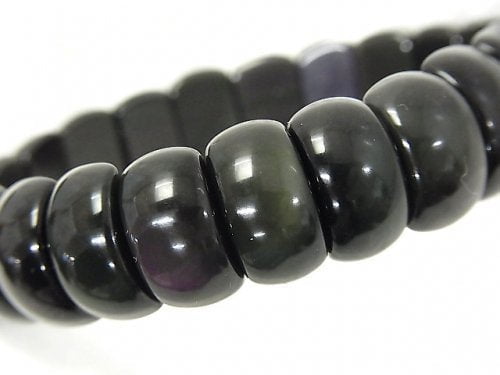 Accessories, Bracelet, Obsidian, Oval Gemstone Beads