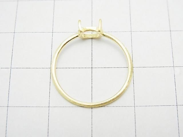 [Video] Silver925 Ring Frame (Prong Setting) Round 6mm Hairline 18KGP 1pc