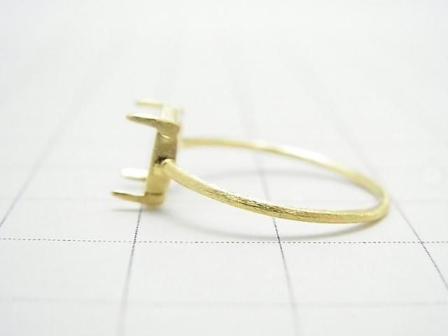 [Video] Silver925 Ring Frame (Prong Setting) Round 8mm Hairline 18KGP 1pc