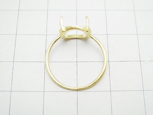 [Video]Silver925 Ring Flame (Prong Setting) Round 10mm Hairline 18KGP 1pc