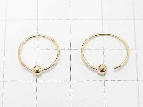 Hoop Earrings with 14KGF Round 12mm 1pair $5.79!