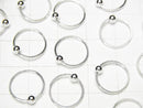 Hoop Earrings with Silver925 Round 12mm 1pair