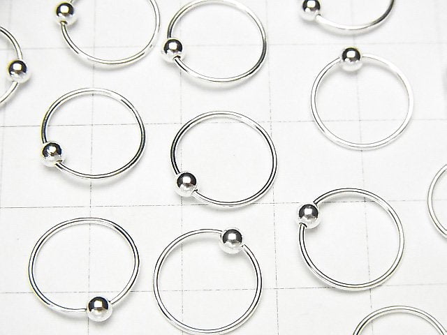 Hoop Earrings with Silver925 Round 12mm 1pair