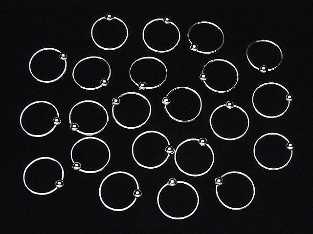 Hoop Earrings with Silver925 Round 12mm 1pair