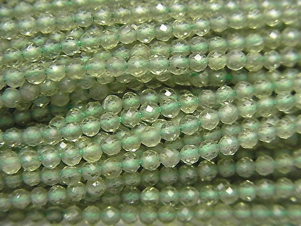 Apatite, Faceted Round Gemstone Beads