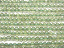 [Video] High Quality! Green Apatite AAA Faceted Round 2.5mm 1strand beads (aprx.13inch / 31cm)