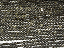 High quality! 1strand $5.79! Golden Sheen Obsidian AAA Faceted Coin 4x4x2mm 1strand beads (aprx.15inch / 37cm)
