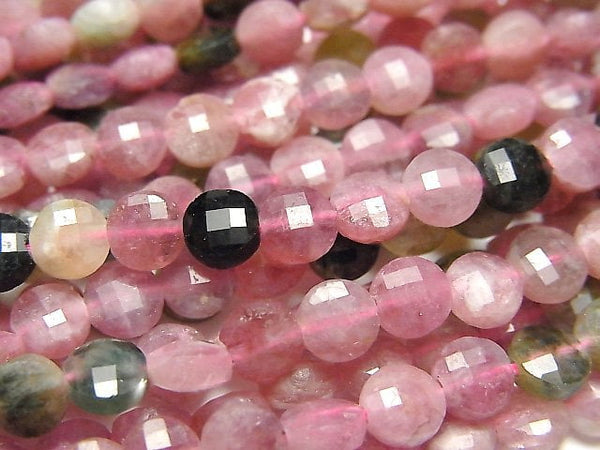 Coin, Tourmaline Gemstone Beads