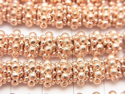 Copper  Roundel 8x8x5mm half or 1strand beads (aprx.7inch/18cm)