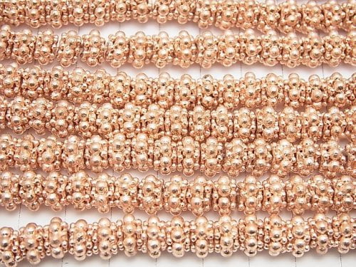 Copper  Rondelle 8x8x5mm half or 1strand beads (aprx.7inch/18cm)