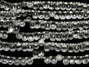 [Video]High Quality Crystal AAA Drop Faceted Briolette 8x5x5mm half or 1strand (22pcs)