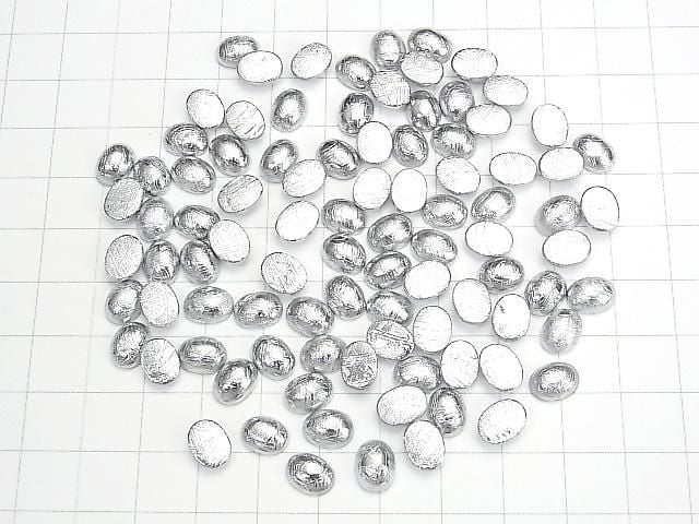 Meteorite (Muonionalusta ) Oval  Cabochon 8x6mm 1pc