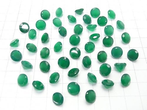 [Video] High Quality Green Onyx AAA Undrilled Round Faceted 8x8mm 5pcs $7.79!