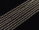 14KGF Oval Chain 3x2mm 10cm