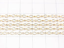14KGF Oval Chain 3x2mm 10cm