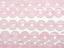 [Video]High Quality! Rose Quartz AA++ Faceted Coin 6x6x3.5mm 1strand beads (aprx.15inch/37cm)