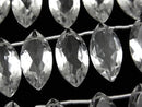 Crystal Quartz, Marquise Gemstone Beads