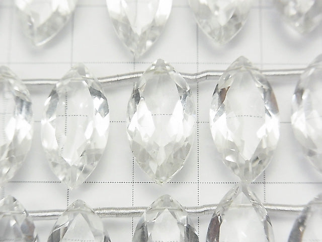 [Video] High Quality Crystal AAA Marquise Faceted 20x10x6mm half or 1strand (8pcs)