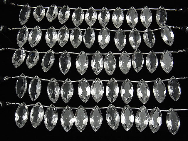 [Video] High Quality Crystal AAA Marquise Faceted 20x10x6mm half or 1strand (8pcs)