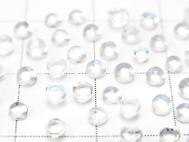 High Quality Rainbow Moonstone AAA Round Cabochon 2.5x2.5mm 20pcs $8.79!