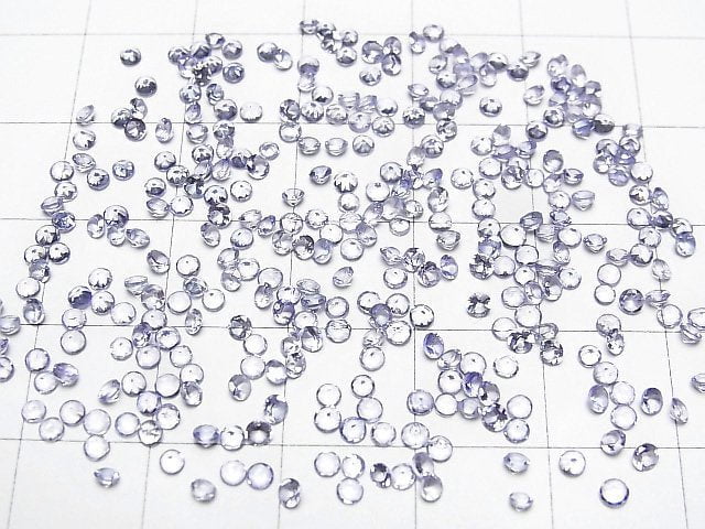 [Video] High Quality Tanzanite AAA Undrilled Round Faceted 2x2x1mm 25pcs $6.79!