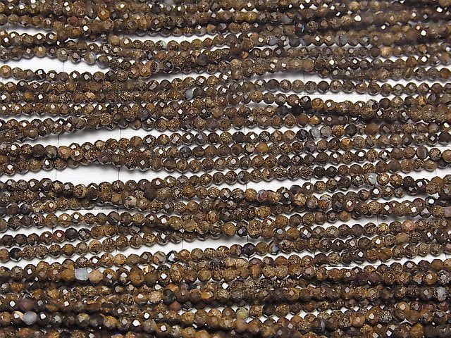 High Quality! 1strand $14.99! Australian Boulder Opal AA Faceted Round 2mm 1strand beads (aprx.15inch / 38cm)