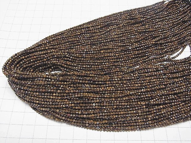 High Quality! 1strand $14.99! Australian Boulder Opal AA Faceted Round 2mm 1strand beads (aprx.15inch / 38cm)