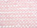 [Video]High Quality! Rose Quartz AA++ Faceted Coin 8x8x5mm half or 1strand beads (aprx.15inch/37cm)