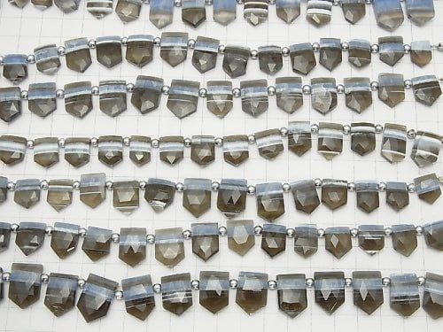 [Video] Striped Blue Opal AA++ Deformed Pentagon Faceted Briolette Top Side Drilled Hole 1strand beads (aprx.7inch / 18cm)